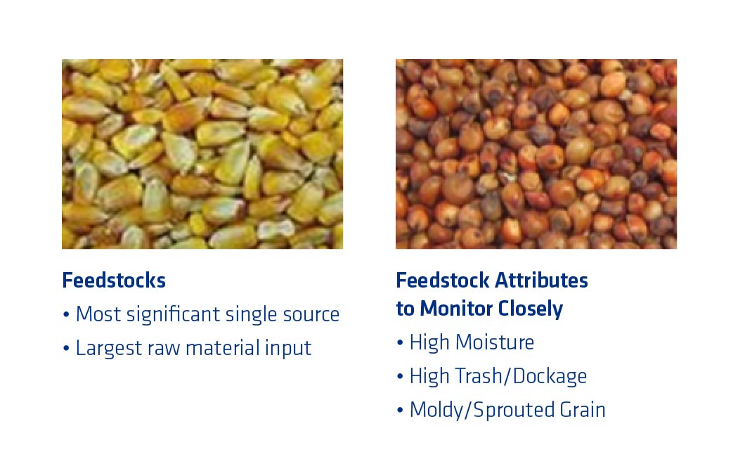 Figure 2. Impact of feedstock on the process as the most significant single source of bacteria.